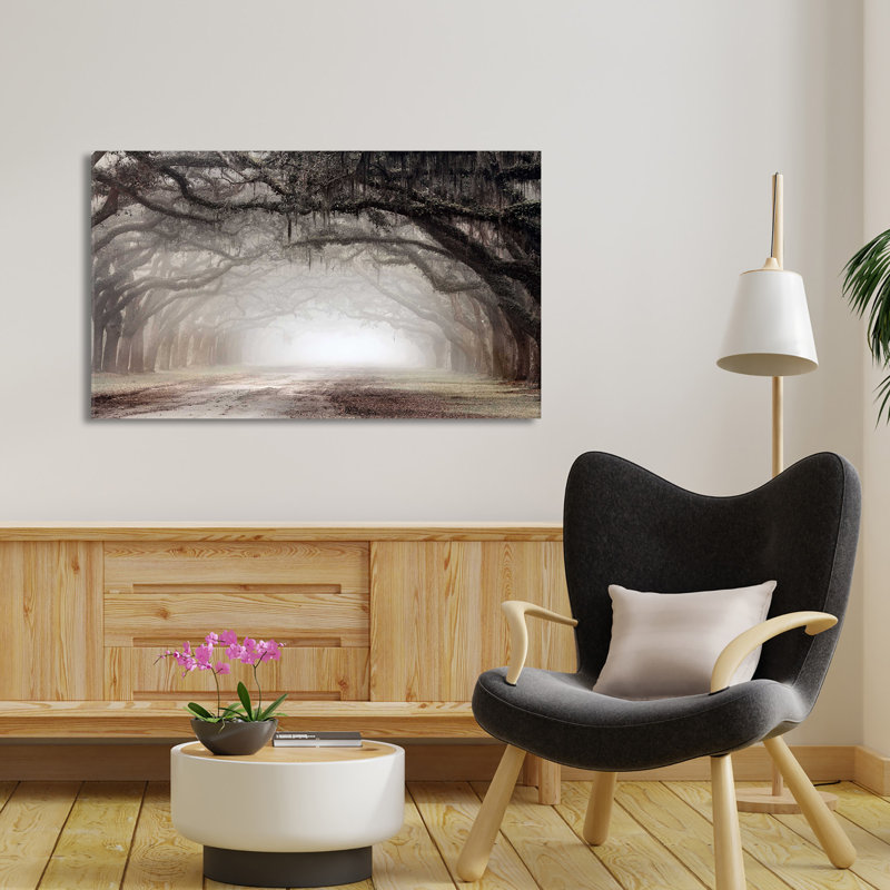 Intemporel Plantation Drive - Peinture, L 48 po x H 28 po, Toile tendue