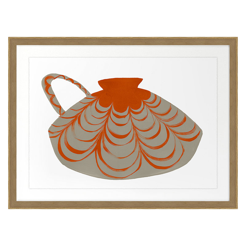 Vessel 2 Print by Jo Stearns, Oak, 26" H x 34" W x 2.38" D