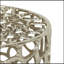 Modern Mesh Stool With Unique Abstract Pattern And Durable Aluminum Frame For Outdoor And Indoor Use
