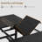 63-83" Extendable Industrial Dining Table for 6-8 People, Black Metal Frame, Rustic Wood Grain, Heavy-Duty Kitchen Table for Dining Room, Parties-329389430