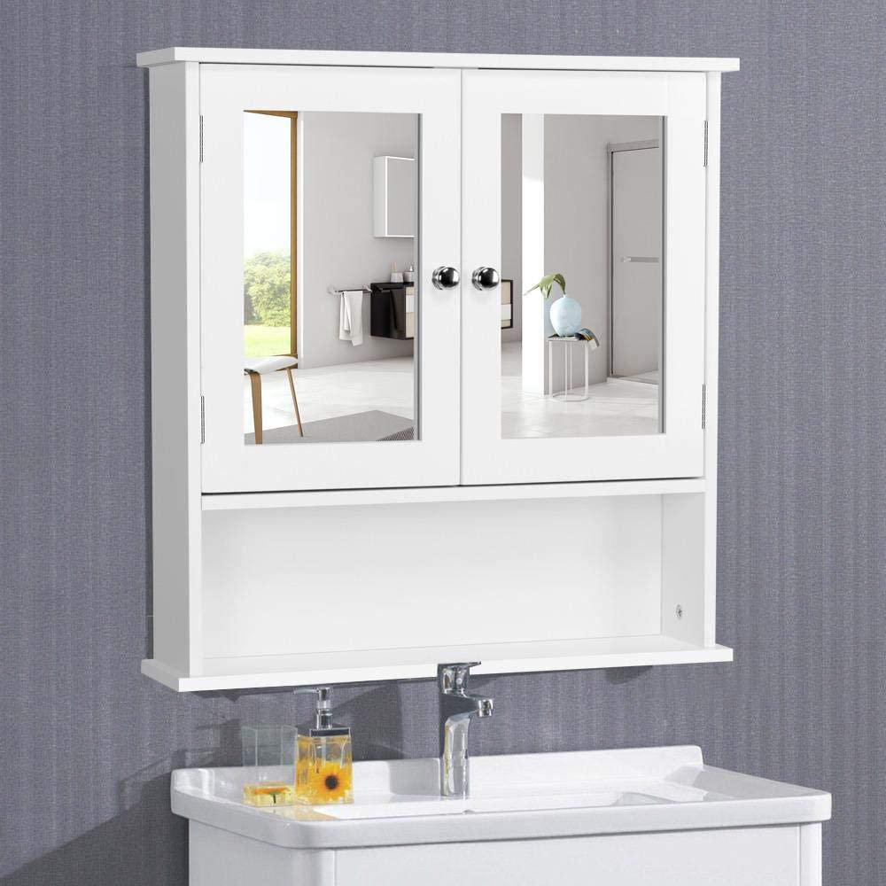 Yajaira 56Cm W x 58Cm H x 13Cm D Wall Mounted Bathroom Cabinet