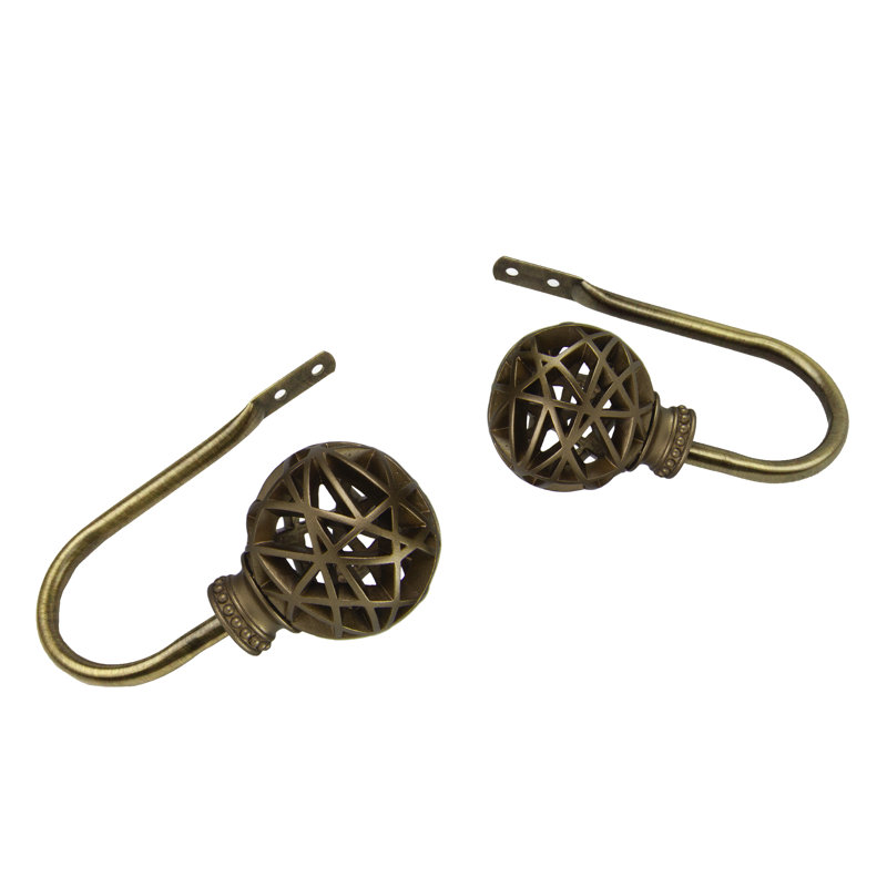 Jalissa Stainless Steel 4'' Curtain Hardware Accessory, Antique Brass