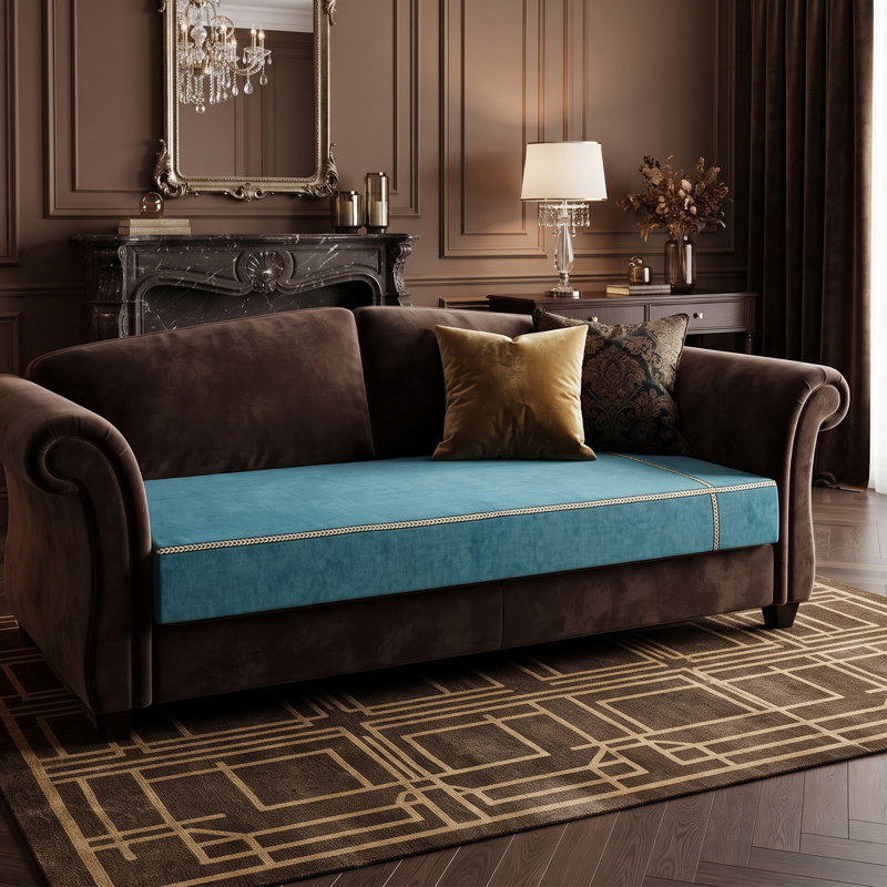 Chenille Sofa Cover with Anti-Slip Base