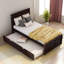 Lit plateforme classique avec lit gigogne pour petits espaces-1495527964