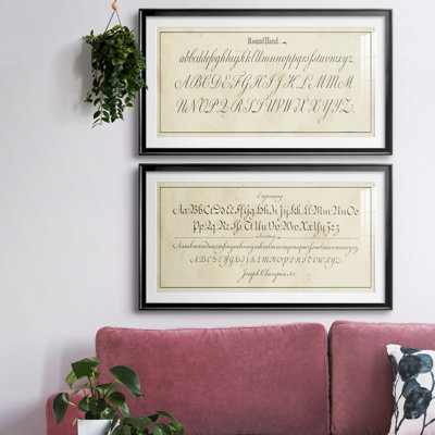 Manuscrit de l'échantillonneur IV - reproduction encadrée de qualité supérieure - prêt à être accroché