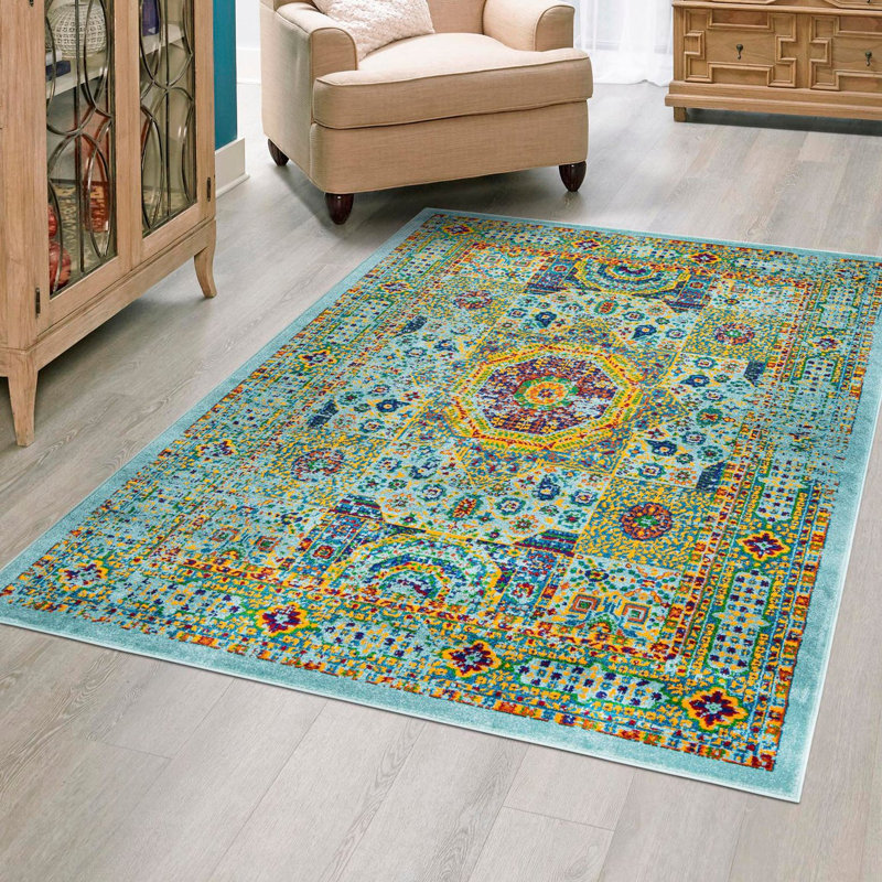 Erltrud Oriental Indoor Rug, Rectangle 9' x 12'