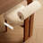 Nut-brown White Solid back side Chair(Set of 2)