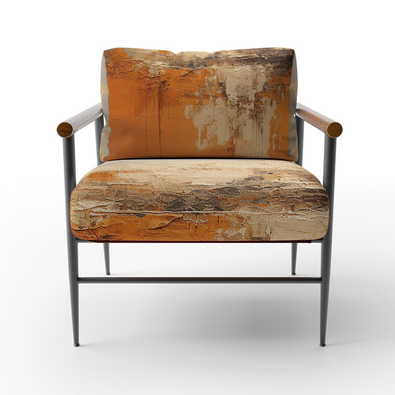 Chaise d'appoint Copper Glow - Upholstered Landscape, Noir