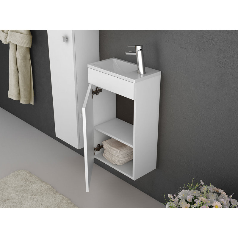 Gabun 400mm Wall Mounted Vanity Unit Base