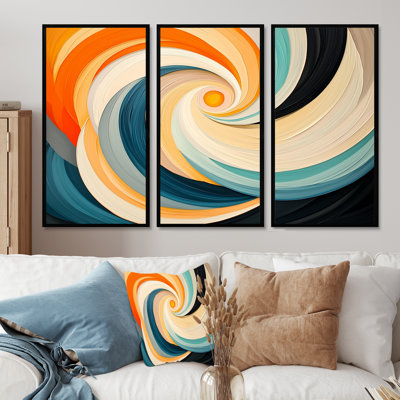 Ensemble de salon Cosmic Dance Of Colours III - Abstract Impressionism Wall Art