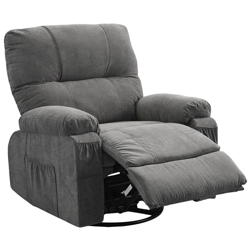 Fauteuil inclinable et pivotant à 360 degrés, Gris