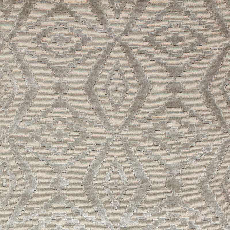 Ikat Area Rug in Grey And Purple, Rectangle 10' x 14'