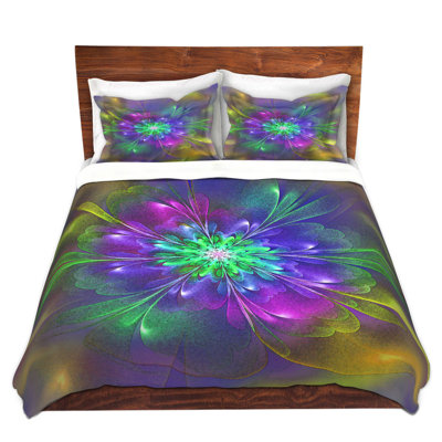 Polyester Floral Duvet Cover