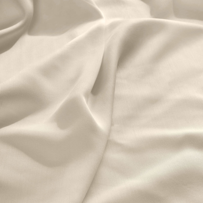 Ensemble de draps à poches profondes en rayonne de bambou à densité du tissage de 300 fils de qualité supérieure, Ivoire