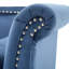 Banc en velours Celestin avec garniture cloutée et accoudoirs courbés Celestine-120419230