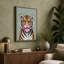 Tiger's Playful Gaze Modern - Print-136776318-136776319