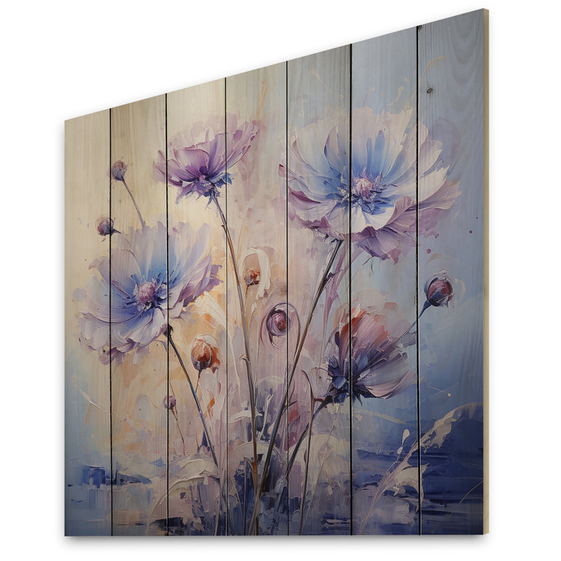 Impression romantique sur bois sur fond jaune, Jaeyon, H 35 po x l 35 po x P 0,78 po