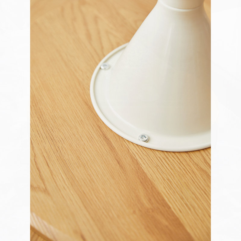 TABLE RONDE BLANC + BOIS