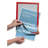 DURAFRAME Sign Holder, 8 1/2" X 11", Red Frame, 2/Pack
