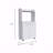 Kitchen Kart, Double Door Cabinet, One Open Shelf, Two Interior Shelves