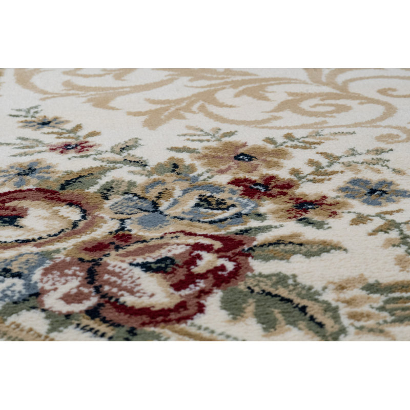 Tapis ivoire Attell, Ovale 5 pi 3 po x 7 pi 7 po