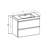 Dagur 35 " W Free Standing Wall Mounted 1 Single Vanity Bathroom Vanity With Solid Surface Top