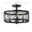Plafonnier semi-encastré en cage 15,5 po Carreiro-1962321389