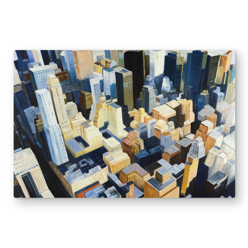 Manhattan View Empire State Building Metal Print | Home Decor