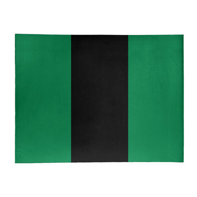 Tapis à rayures vert/noir