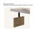 78.74" Modern Minimalist Cream-Colored Adjustable Multi-Function Desk with Wireless Charging