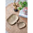S/2 Square Accent Trays With Textured Gold Finish L:9.3x8x1" S:6x5"