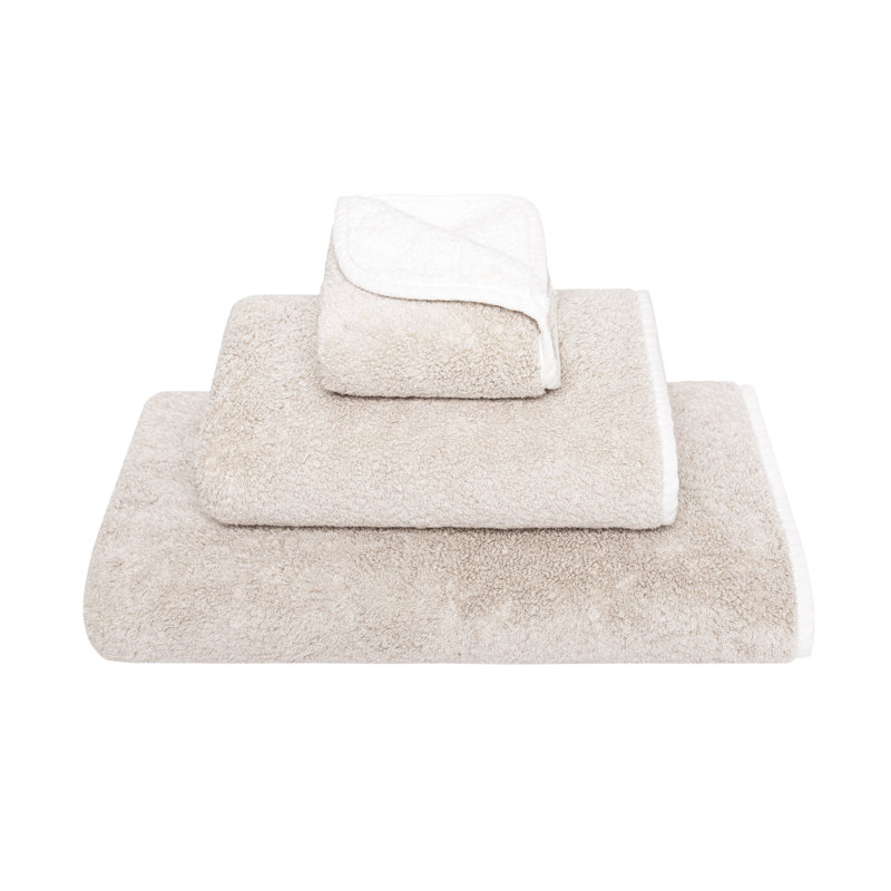 Bicolore Washcloth, Snow