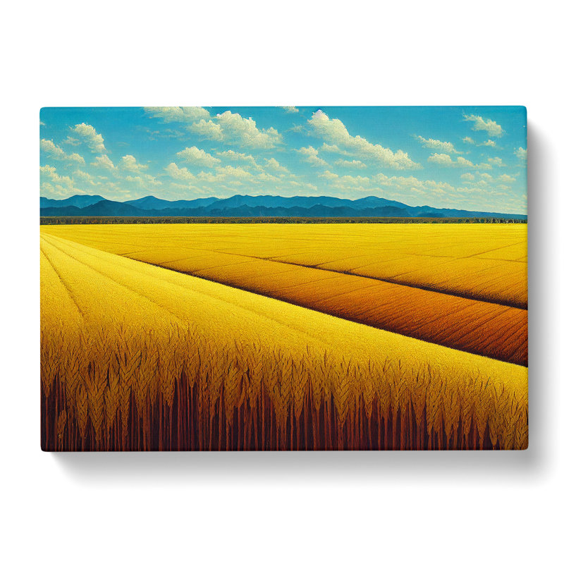 Luscious Wheat Field - Wrapped Canvas, 50cm H x 76cm W x 3cm D