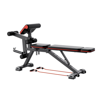 Adjustable Weight Bench for Home Gym - Heavy Duty Strength Training Workout Station with Preacher Curl Pad & Leg Extension