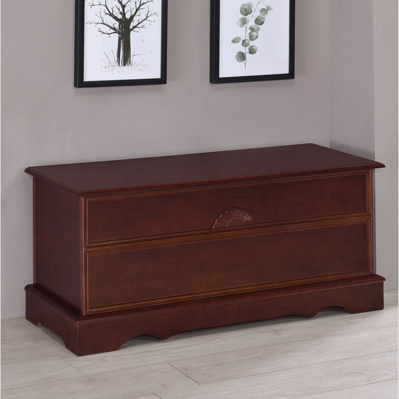 Garrard Wood Accent Trunk, Warm Brown