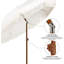 Parasol de patio à franges