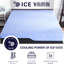 Matelas de 12 po pour lit simple TG - offre un soutien optimal avec de la mousse et des ressorts de couleur bleu glacier pour un confort frais