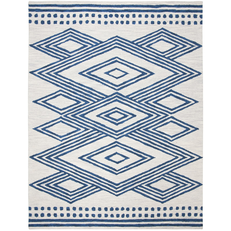 Vedika Hand Tufted Wool Southwestern Rug, Rectangle 6' x 9'