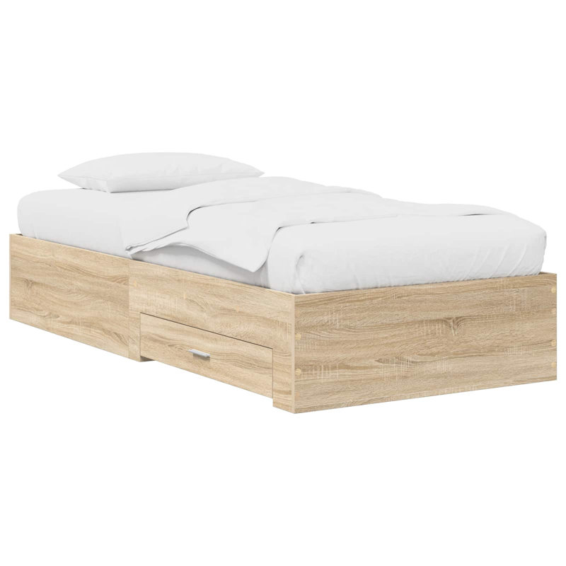 Bed, Sonoma Oak