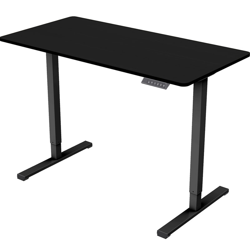 Electric Adjustable Height Standing Desk, Black/Black