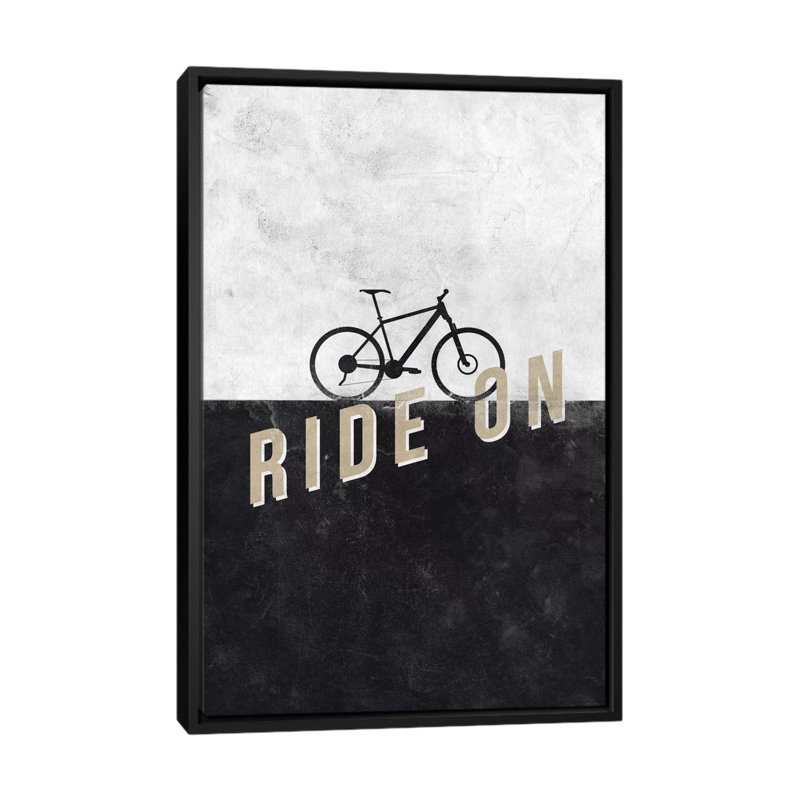 « override on », impression sur toile, H 26 po x l 18 po x P 1,5 po, Toile avec cadre noir, Pas de tapis