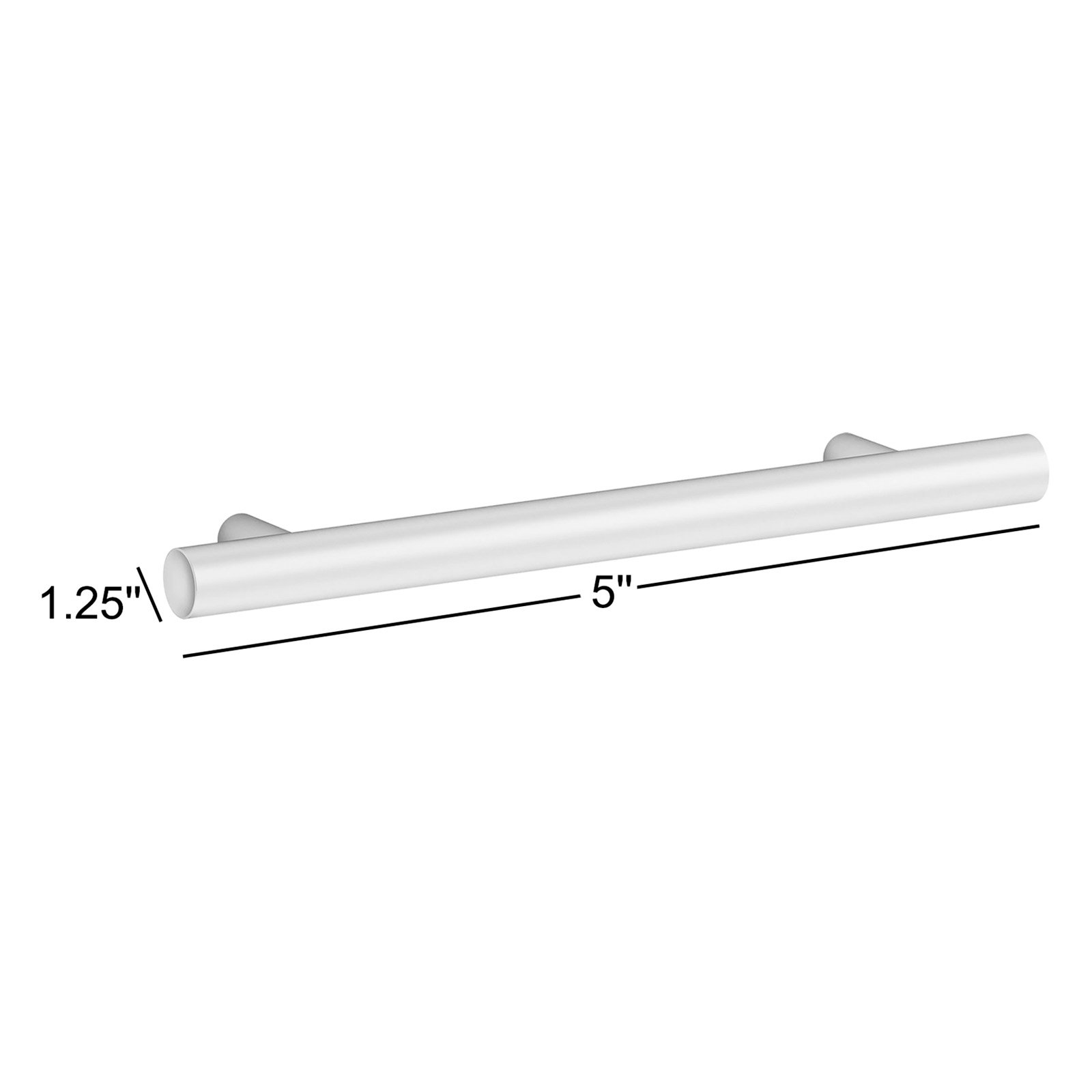 Purist 5" Center to Center Bar Pull, Vibrant Brushed Moderne Brass, 5"