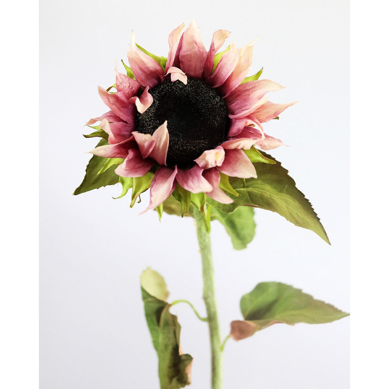 Tournesol jaune artificiel 35 po, Purple, 30" H x 7" W