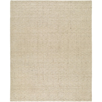 Jennifer Hand Knotted Wool Area Rug in Beige