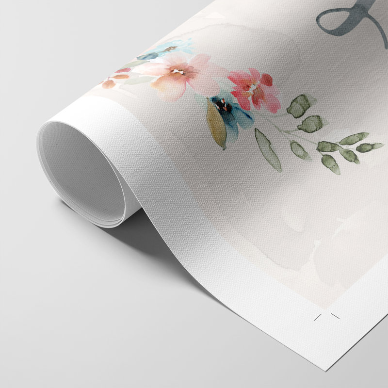 Amour floral - impression sur toile seulement - non encadrée, H 18 po x l 12 po