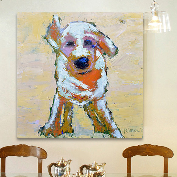 " Buddy " by Michelle Rivera, 24" H x 24" W x 1.5" D