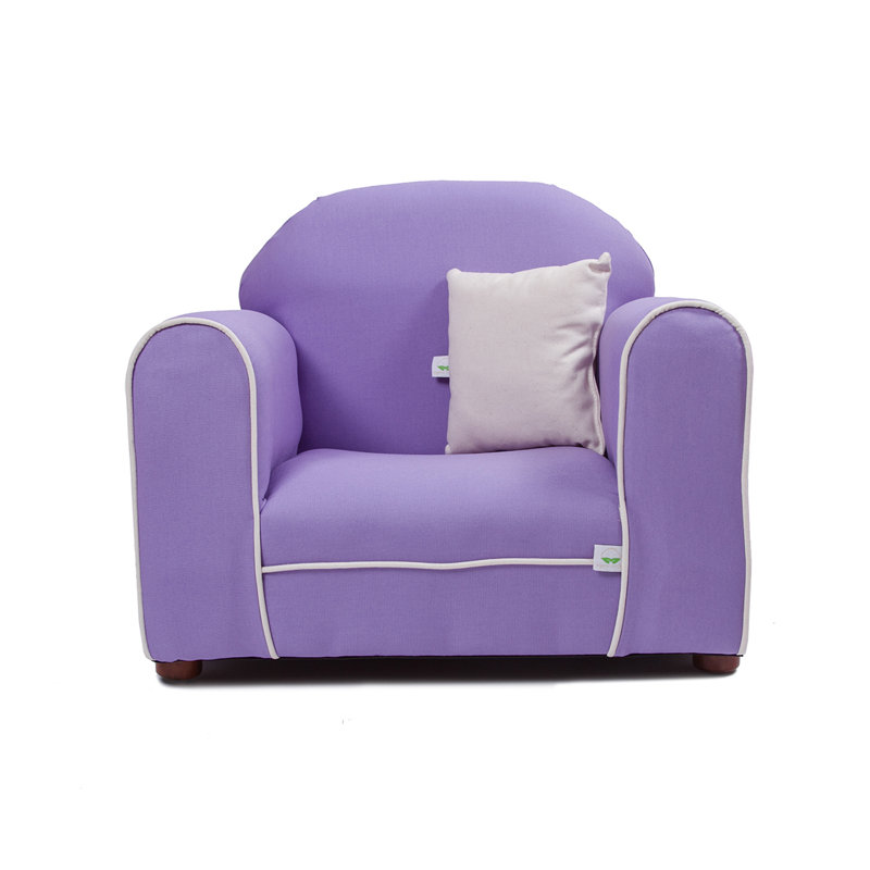 Eckstein Kids 8'' Club Chair and Ottoman, Lavender