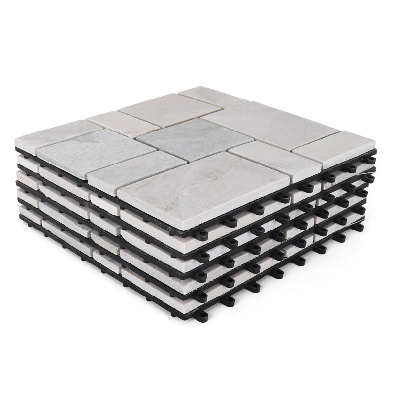 Carreaux de pierre ardoise, Blanc