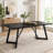 71" Modern Rectangular Dining Table with Heavy-Duty Metal Frame for 6-8 People