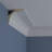 Endurathane Bradford Traditional Cove Crown Moulding, 4 1/4"H x 4 3/4"P x 6 3/8"F x 94 1/2"L, Factory Primed